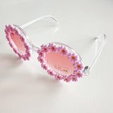 Daisy Pink Flower Frame Sunglasses