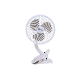 Deluxe Caged Clip on Fan - White