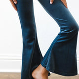 Denim Blue Velvet Bells