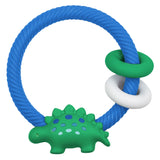 Ritzy Silicone Teether Rattle - Dino