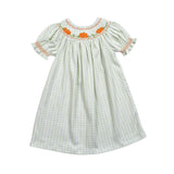 Pumpkins Smocked Bishop Dress