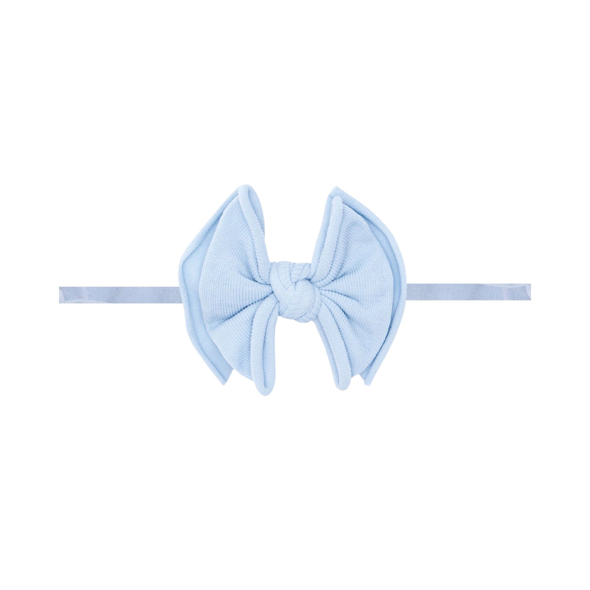 Baby Fab® Skinny Soft Nylon Bow Headband | Color Options