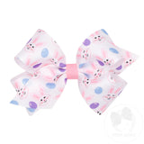 Easter Bunny Print Medium Grosgrain Bow