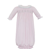 Ellie Solid Pink Smocked Gown