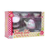 Fancy Tin Tea Set Floral
