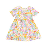 Short Sleeve Twirly Dress- Amelia Floral