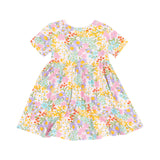 Short Sleeve Twirly Dress- Amelia Floral