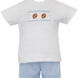 Football Smocked Short Set