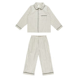 Long Sleeve Pajamas | Forest Pinstripe