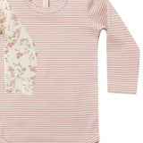 Jersey Bodysuit | Rose Micro Stripe