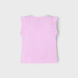 Girl Eyelet Shirt - Mauve Pink