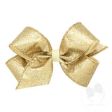 Champagne Party Glitter Girls Hair Bow