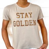 Stay Golden Copper Foil Patch Tee