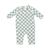 Checkerboard Gray Mist - Uni Romper