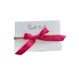 Hot Pink Satin Headband Bow