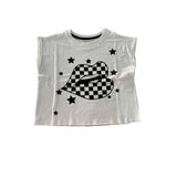 Kiss Lips in Checkered Tween Tee