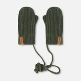 Knit Mittens - Forest Green