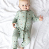 Lamb Bamboo Convertible Footed Onesie