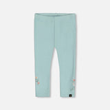 Brushed Rib Leggings - Light Blue