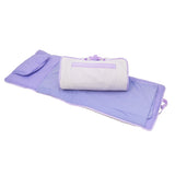 Lilac Seersucker Nap Roll Mat