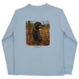 Long Sleeve Logo Tee - Antler Dog/Bayberry