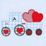 Tractor-Full of Love Applique Lap Footie