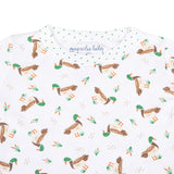 Mallard Pond Green Long Pajamas