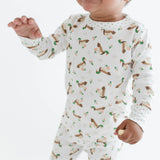 Mallard Pond Green Long Pajamas