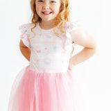 Birthday Magic Flutter Sleeve Tutu Dress