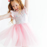 Birthday Magic Flutter Sleeve Tutu Dress