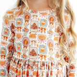 Give Thanks L/S Pocket Twirl Dress