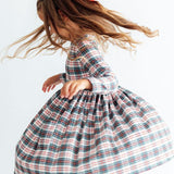 Christmas Plaid L/S Pocket Twirl Dress