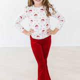 Mistletoe Magic Long Sleeve Ruffle Tee