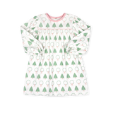 Oh Christmas Tree Long Sleeve Dress - Pensacola Pink