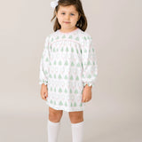 Oh Christmas Tree Long Sleeve Dress - Pensacola Pink