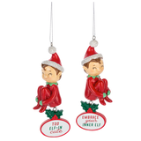 Elf Ornaments - Too Elf-in Cute & Embrace Your Inner Elf