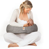 Nursing Pillow Natural Curve- Grey w/ Strap