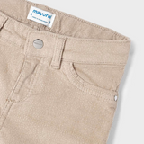 Corduroy Glitter Skinny Pant | Tan