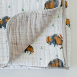 Cotton Muslin Quilt | Bison