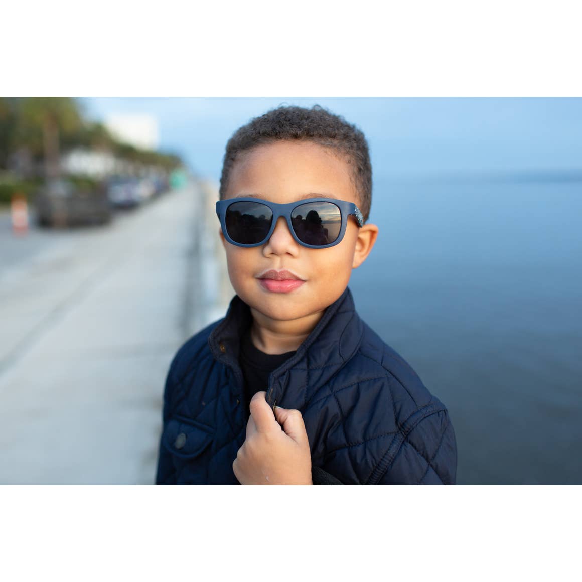 Jet Black Navigator Sunglasses