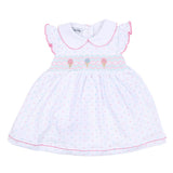 Ice Cream Smocked Flutters Dress