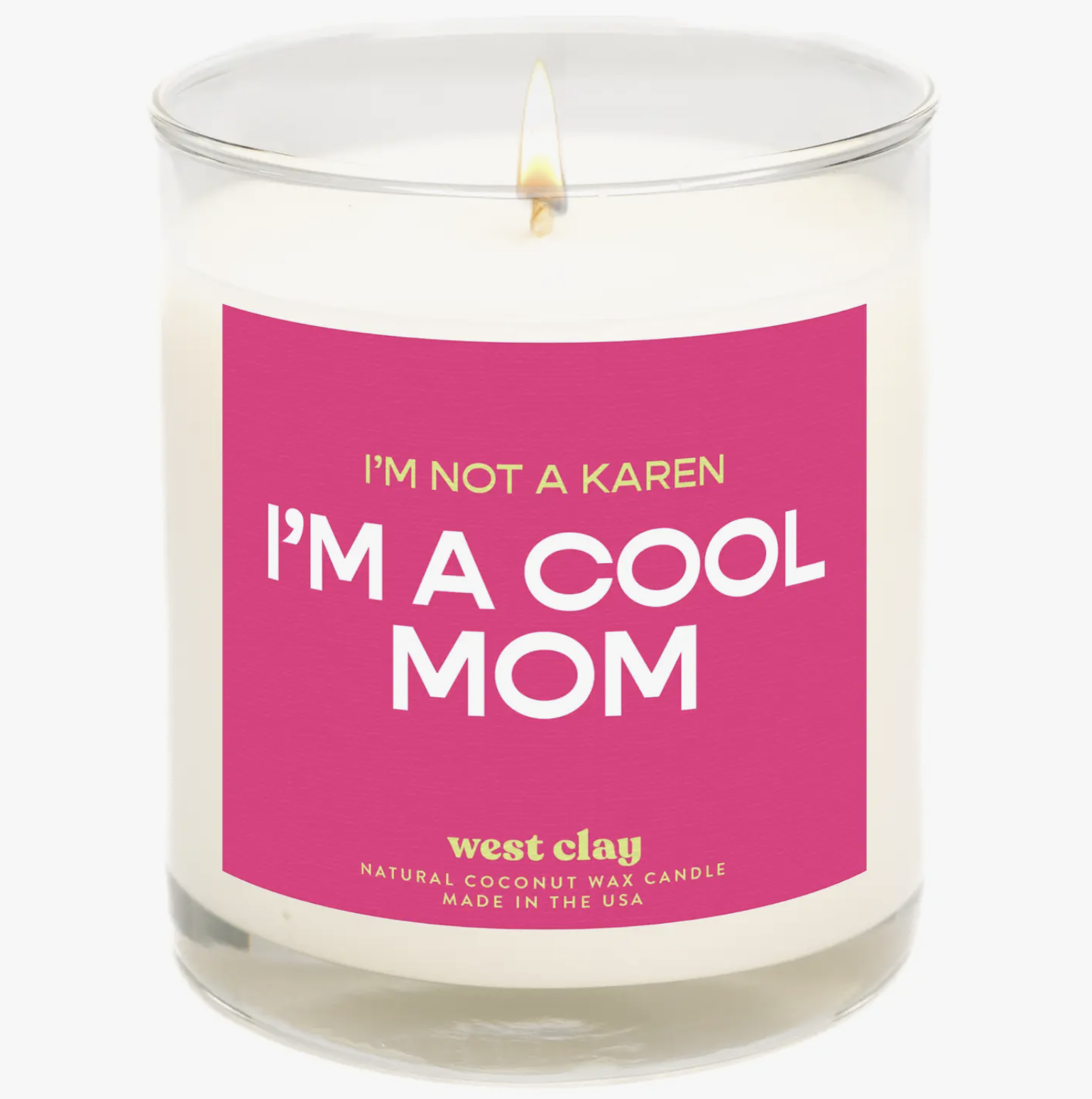 12 oz Candle | Not A Karen, I'm A Cool Mom
