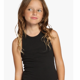 Girls Basic Tank Top - Black