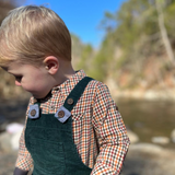 Gold/Navy Atwood Plaid Shirt