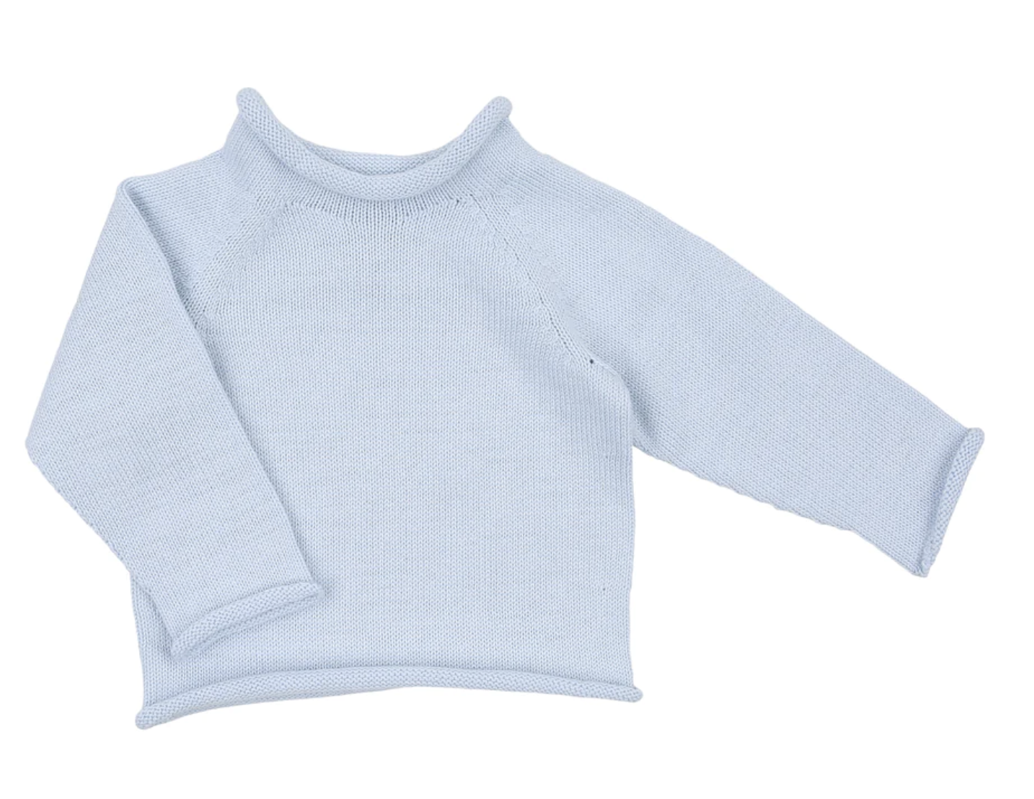 Essentials Knit Raglan Sweater - Light Blue
