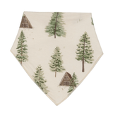 Cream Cabin and Trees Bandana Bib