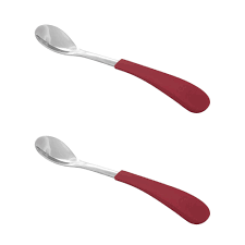Avanchy - Stainless Steel Infant Spoons (2 Pack) Yellow