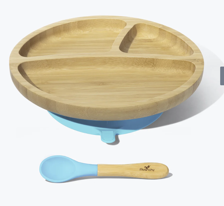 Avanchy Bamboo Toddler Plates | Color Options