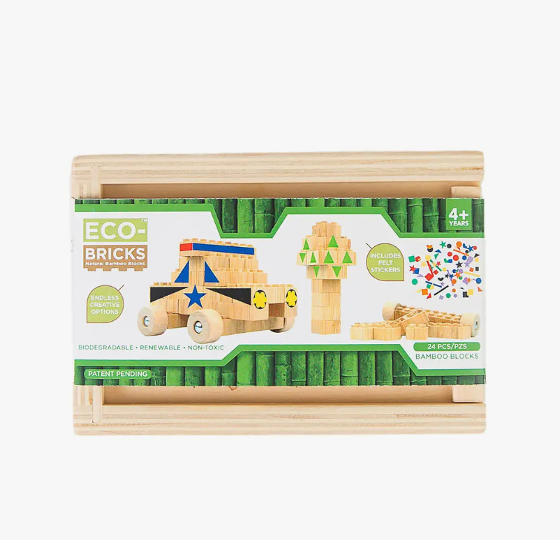 Eco-bricks Bamboo 24 Piece + Felt