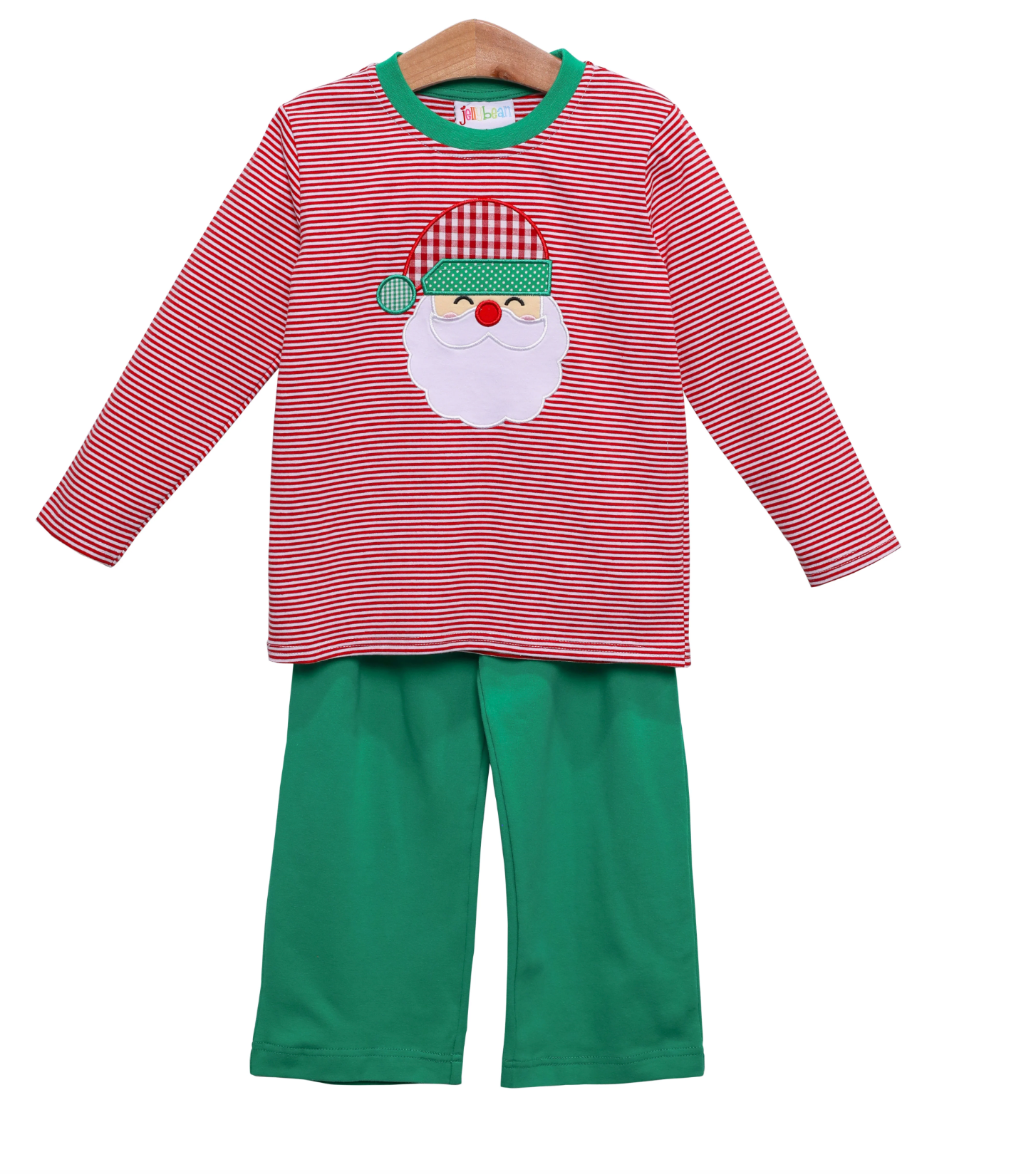 Santa Applique Pants Set sibling set